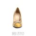 Pantofi stiletto din piele naturala - 597-13